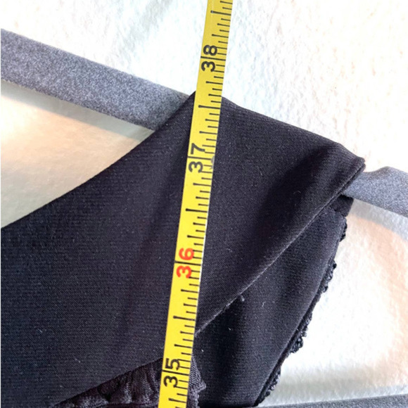 Joseph Ribkoff Beaded Neck Ruffled Sheath Dress | Black Size 8 - Picture 8 of 8